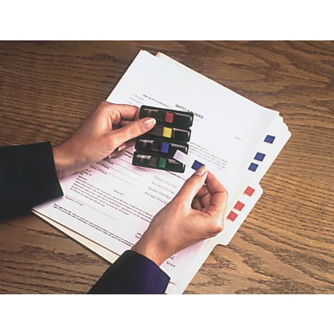 Segnapagina removibili Post-it® Index Mini con dispenser vivaci assortiti 4 confezioni da 35 - 683-4AB